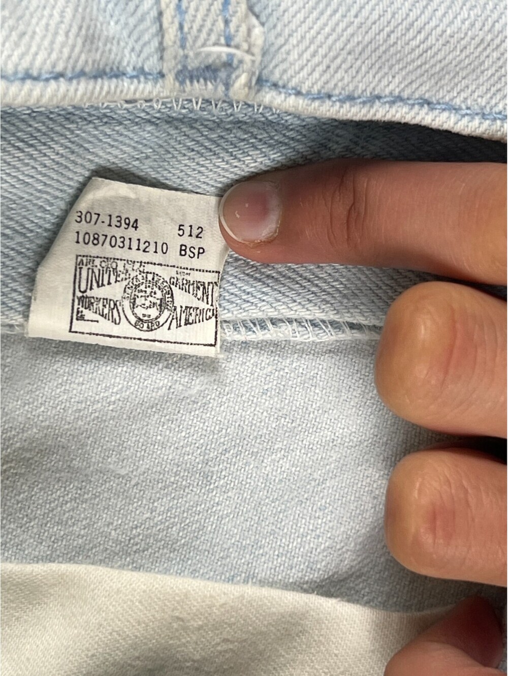 Vintage Lee Made in USA Women Size 18W/32 Light Wash Denim Jeans - Picture 4 of 10